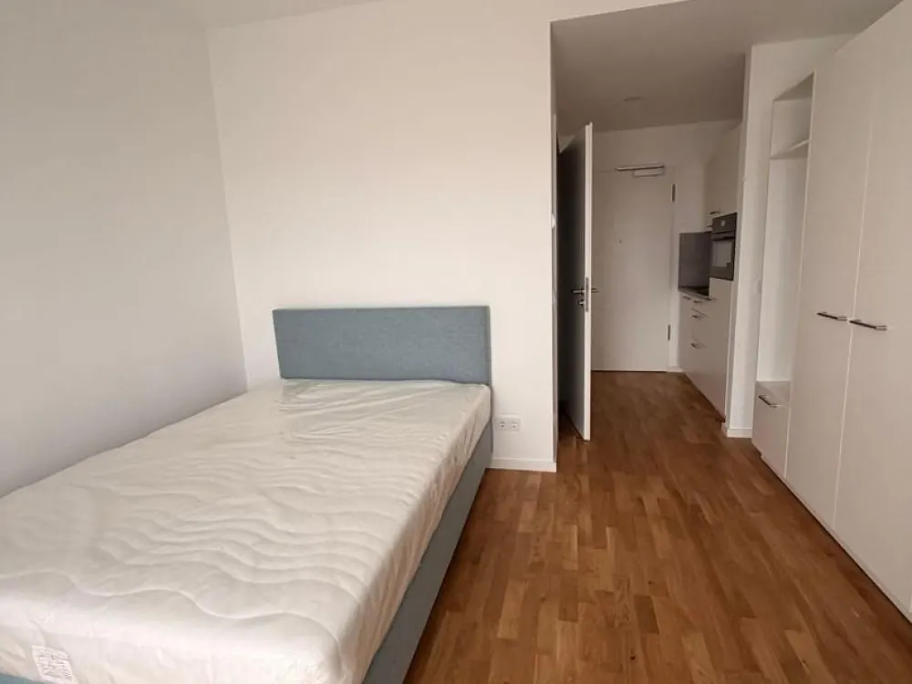 Möbliertes Neubau-Studio nahe S-Bahnhof Springpfuhl: sofort bezugsfrei