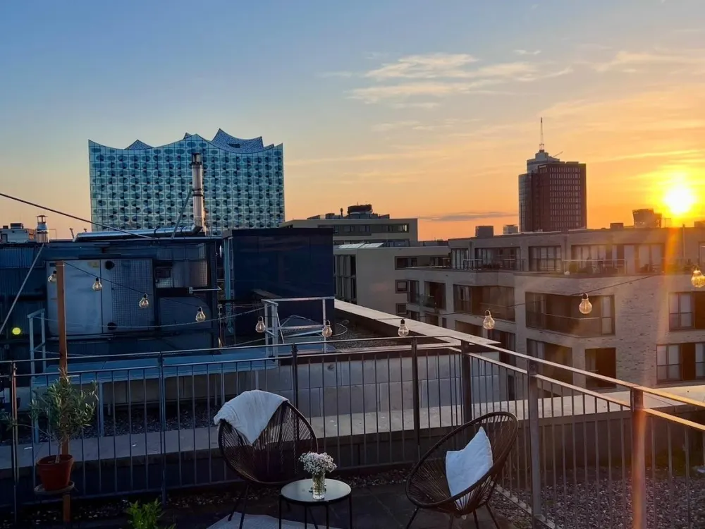 Möblierte 2-Zimmer-Wohnung HafenCity, 92 m² ab 01/27 Untermiete