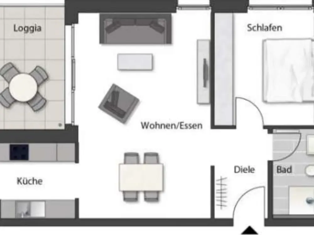 Helle 2-Zimmer-Wohnung mit EBK und Balkon in Neuhausen auf den Fildern