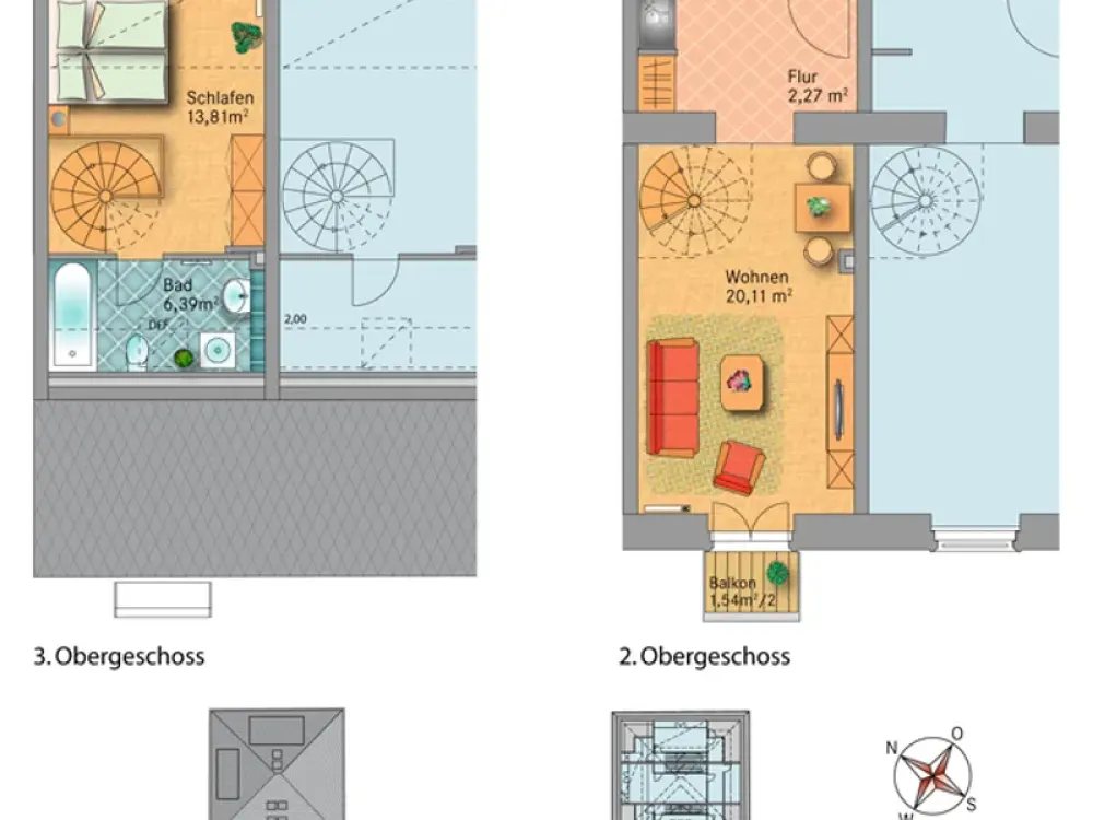 NEU - Attraktive Maisonette-Wohnung mit Fernblick
