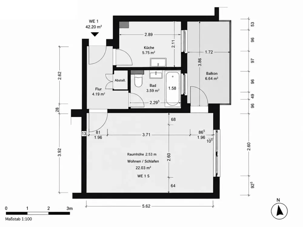 Charmante 1-Zimmer-Wohnung in Dietzenbach