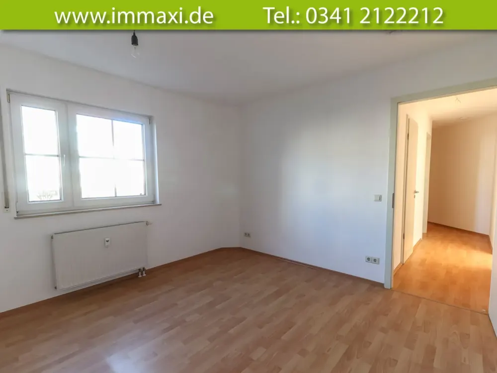 KURZFRISTIG ANSCHAUEN + MARKKLEEBERG + 2 RAUM WOHNUNG + TERRASSE