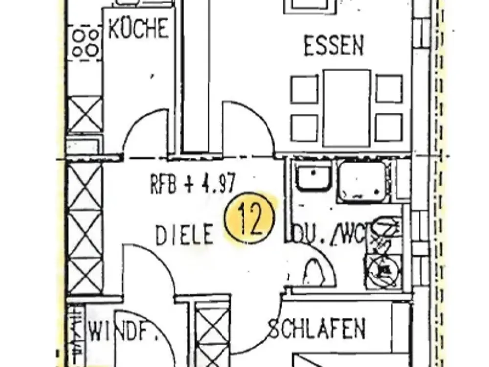 Schöne helle 2-Zimmer-DG-Wohnung mit Balkon und EBK in Böblingen