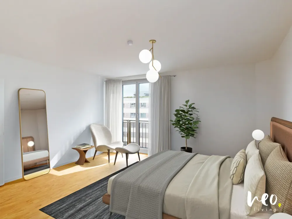Exklusive 4-Zimmer-Wohnung mit großer Fensterfront