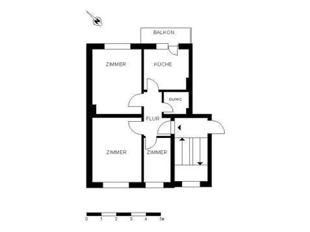 Stylish 2.5-Room Apartment with Balcony