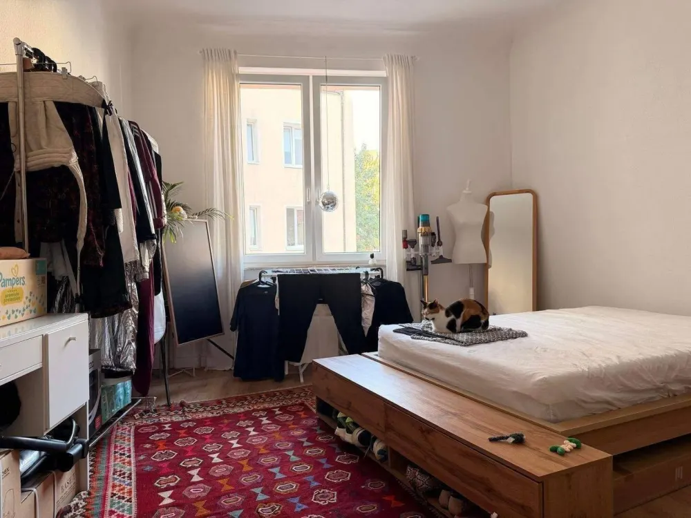 شقة أنيقة من 4 غرف في مبنى قديم على طراز Jugendstil في حي Nibelungenviertel +++ مع مطبخ مجهز، مناسبة للسكن المشترك +++
