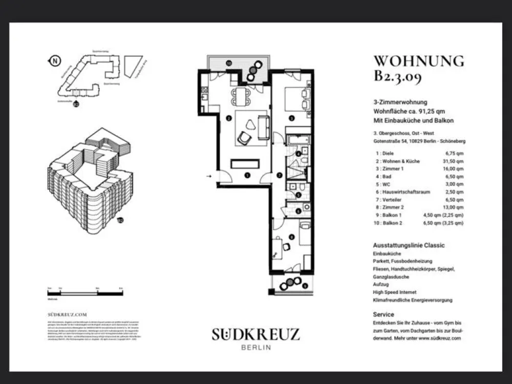 Nachmieter gesucht für 3 Zimmerwohnung Neubau Gotenstrasse