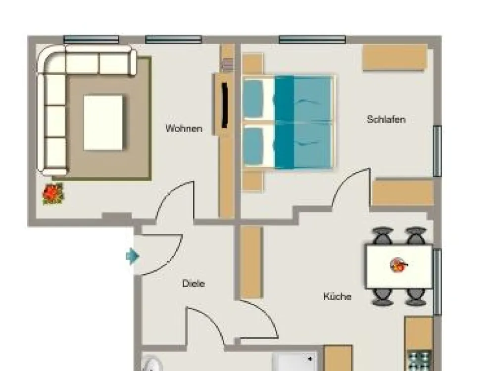 Kleine 2-Zimmer-Wohnung in Herne Herne-Mitte für Sie!