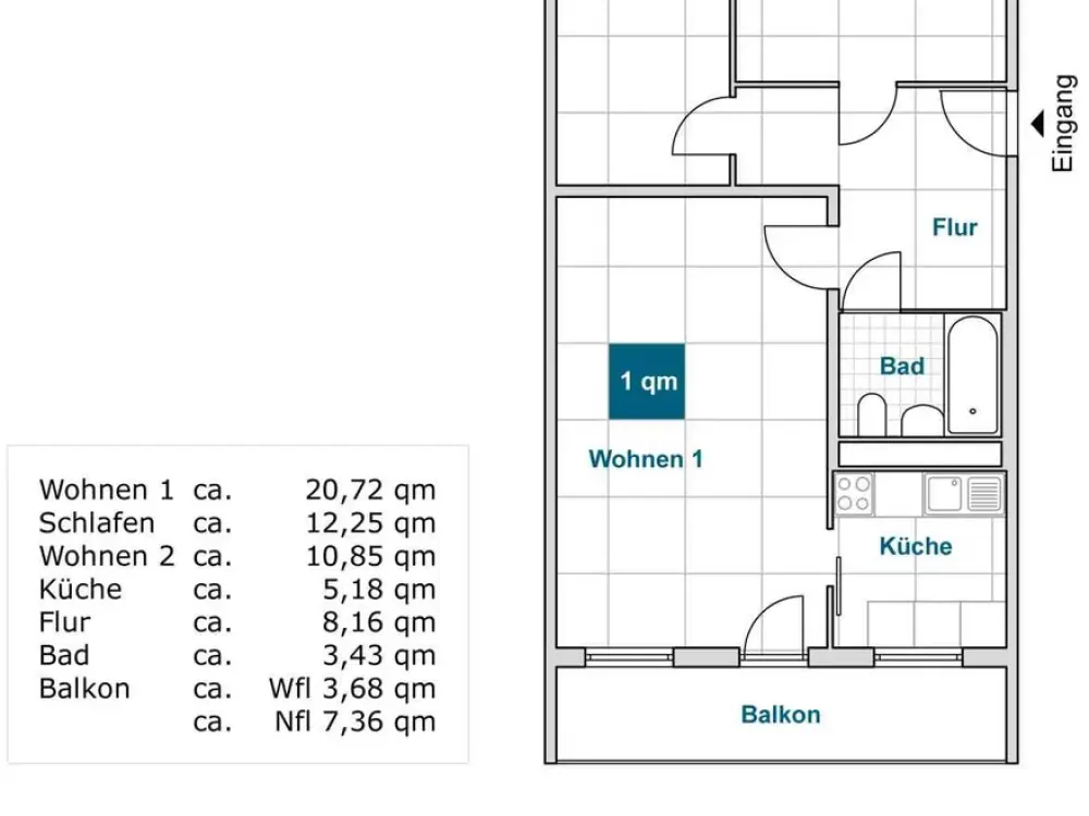 Praktische 3-Zimmer-Wohnung mit Balkon in Dresden-Gorbitz!