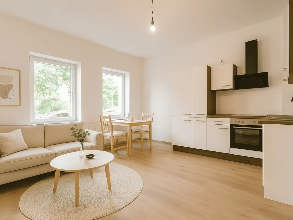 Design trifft Altbau - kernsanierte 2-Zimmer-Wohnung mit Einbauküche