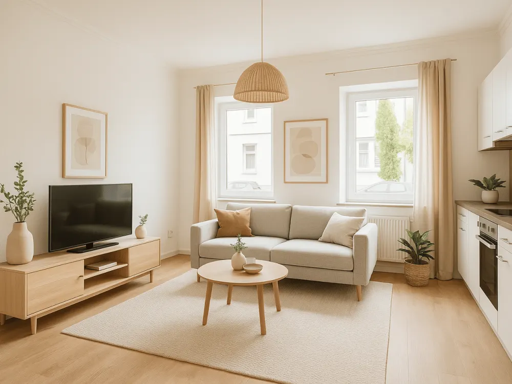 Design trifft Altbau - kernsanierte 2-Zimmer-Wohnung mit Einbauküche
