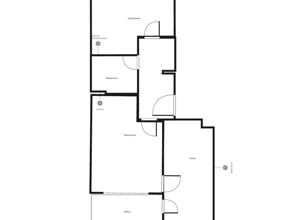 Perfekt für uns: günstig geschnittene 2-Zimmer-Wohnung