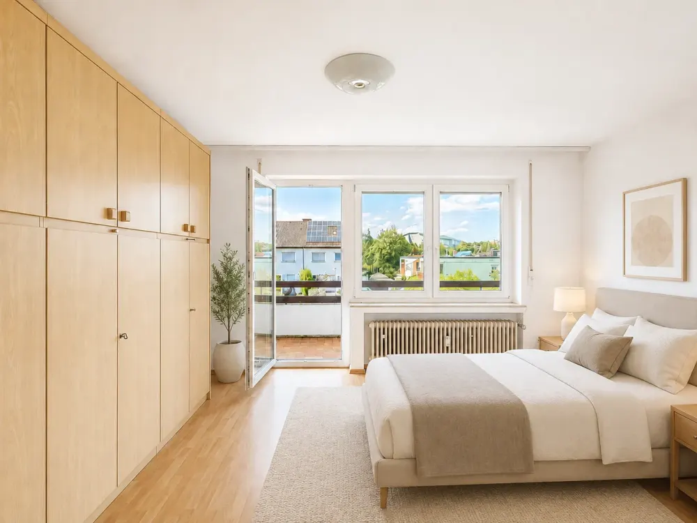 Großzügige 2,5 Zimmer-OG-Wohnung mit tollem Balkon, Garage in ES-Berkheim