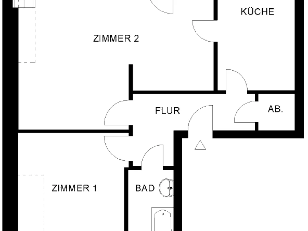 Großzügig geschnittene 2 Zimmer-Wohnung in Mettmann
