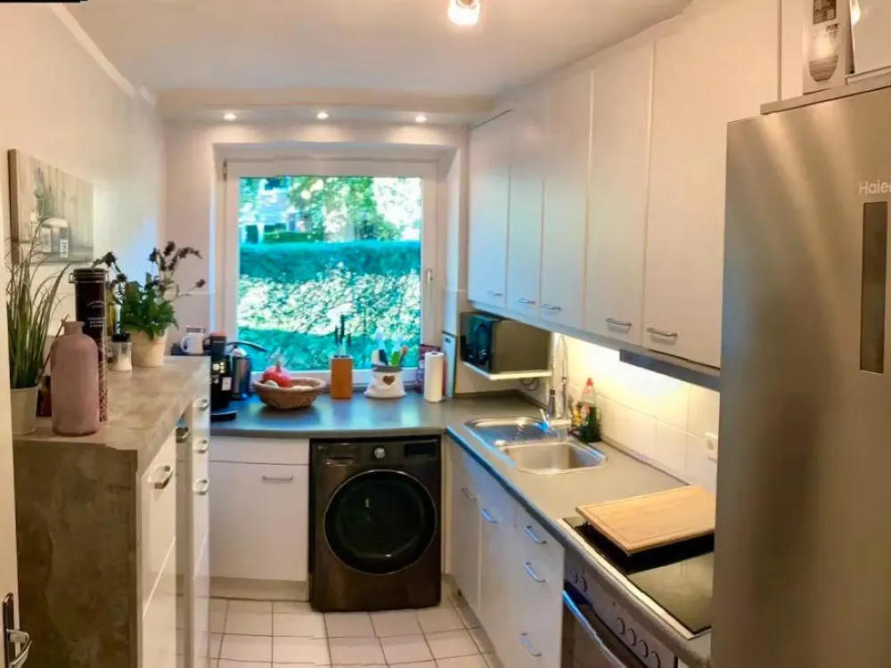 Helle Wohnung mit Garten in Hamburg, 73 m², Wandsbek-Farmsen