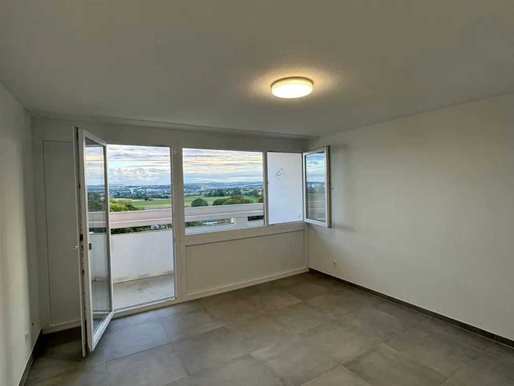 Neu renovierte 1-Zimmer-Wohnung mit großem Balkon und Aufzug