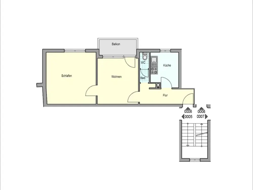 Klein, fein und gut gelegen, 2-Zimmer-Wohnung in Mettingen