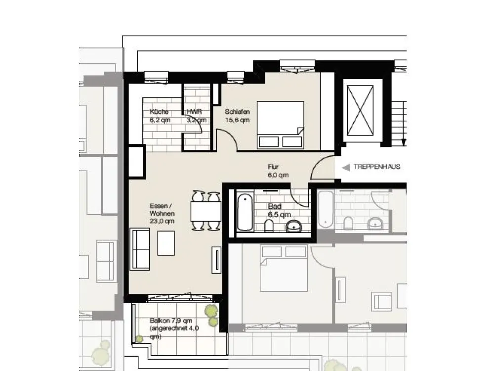 Neubauwohnung mit Dachterrasse im Zentrum von Hamburg- zur Miete- Wentzel Dr.