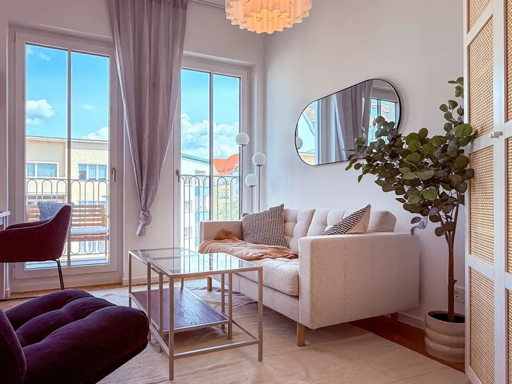 Kompakte 2-Zimmerwohnung für 2 Personen - Balkon zur Vormittagssonne