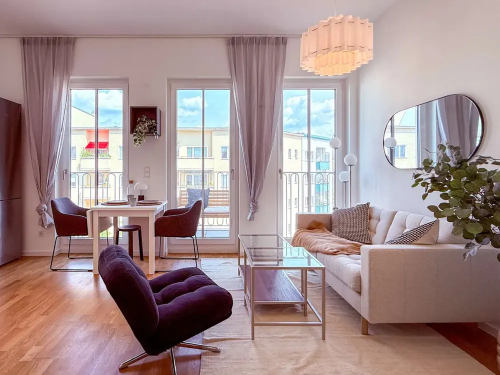 Kompakte 2-Zimmerwohnung für 2 Personen - Balkon zur Vormittagssonne