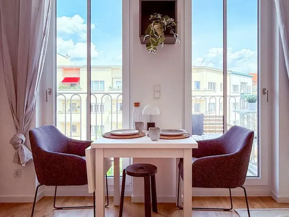 Kompakte 2-Zimmerwohnung für 2 Personen - Balkon zur Vormittagssonne