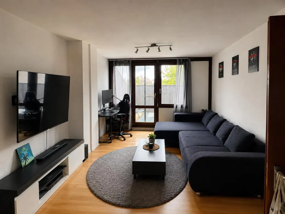 Komplett möblierte 2-Zi.-DG-Wohnung |Untermiete. NäheS-Bahn