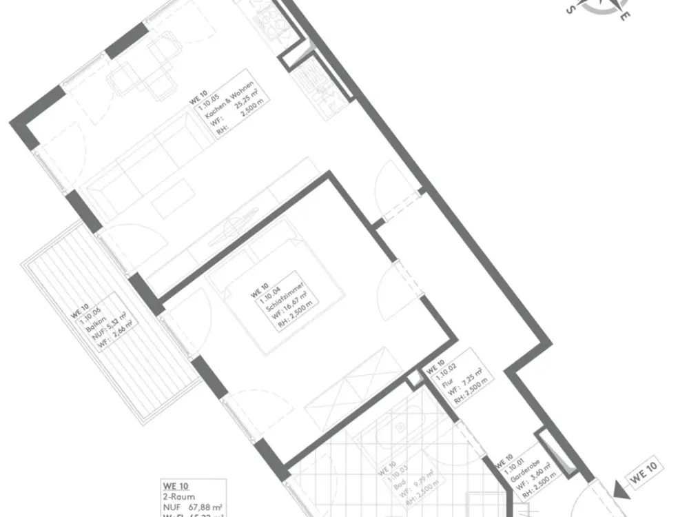 // Zentrumsnah // 2 Zimmer mit Balkon und PKW Stellplatz // ab SOFORT //