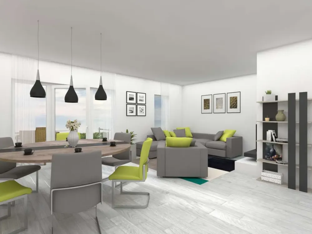 WOW großzügige, helle und freundliche 4 Zi. Neubau Whg. mit Balkon und EBK Bieber Nord