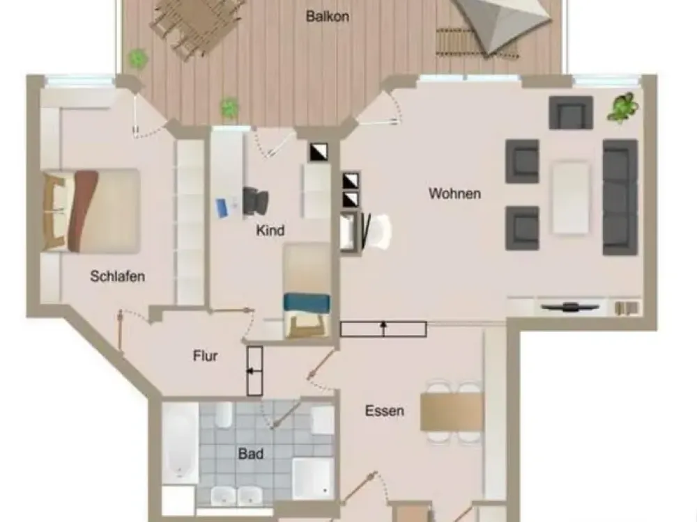 3,5 Zimmer-Wohnung mit Balkon in Holzgerlingen