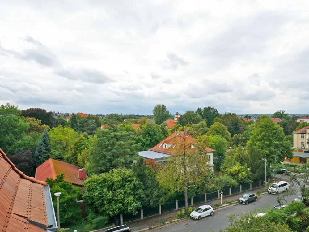 Im Bayrischen Viertel - Blick über Plauen