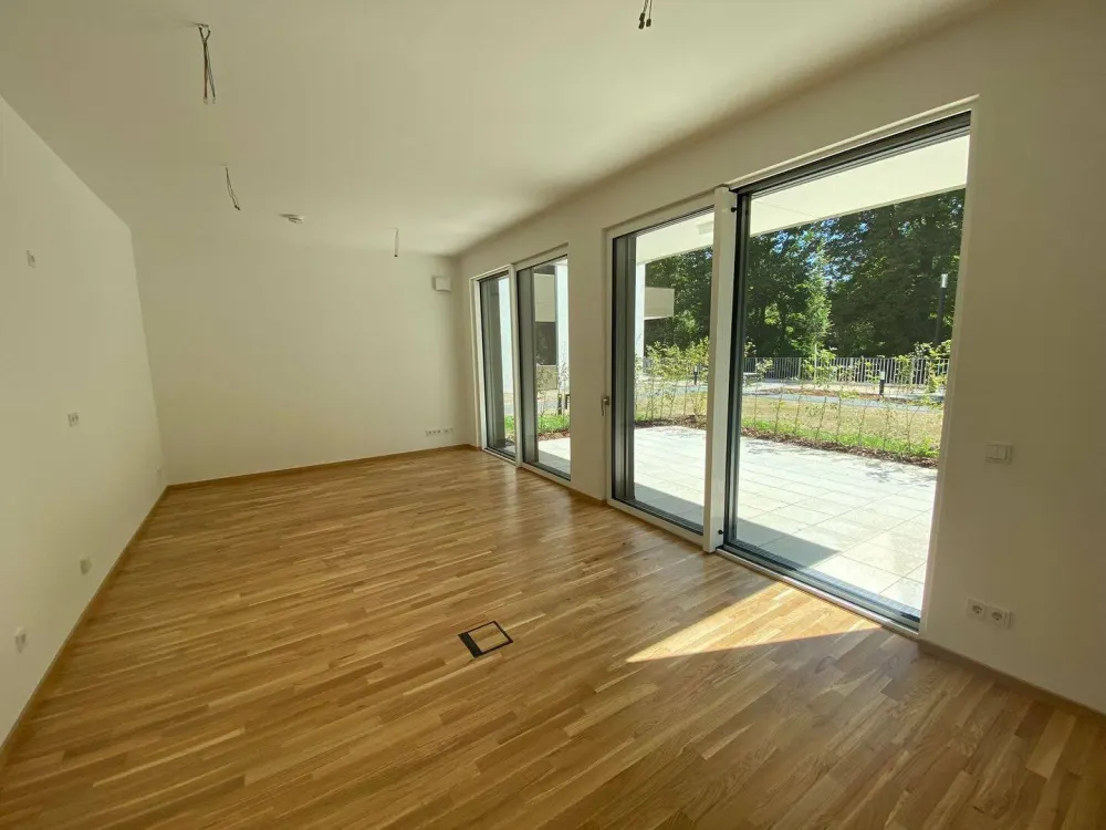 * JETZT BESICHTIGEN ! NEUBAU 3 Zimmer * Terrasse & Garten * TG * Wärmepumpe *