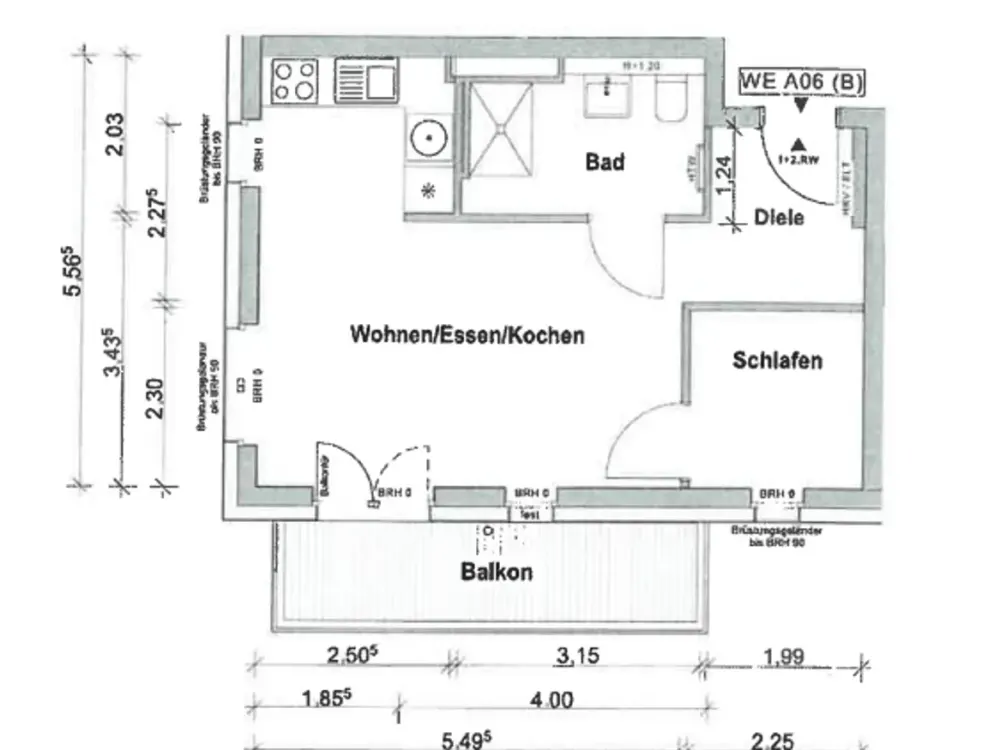 Exklusive vollmöblierte 2-Zimmer-Wohnung mit Einbauküche und Südbalkon nähe Europaviertel