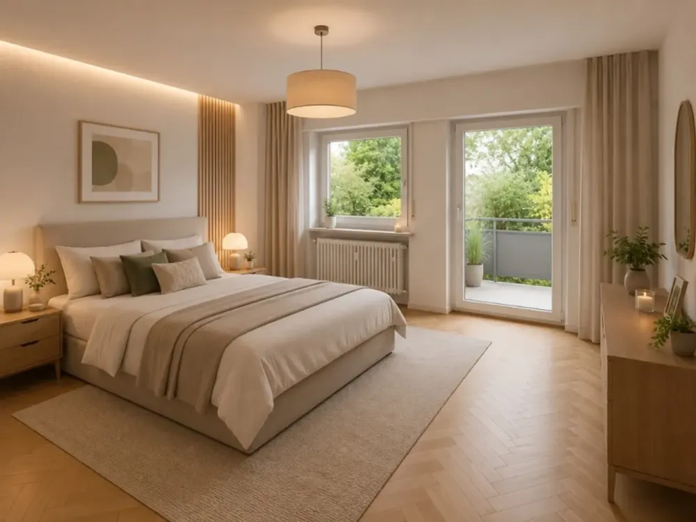 Erstbezug nach Komplettsanierung: 3 Zimmer mit Balkon und Garage in Stetten