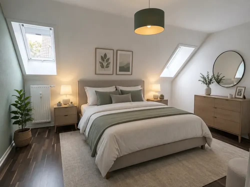 Schöne 2 Zimmer - Dachgeschosswohnung zu vermieten.