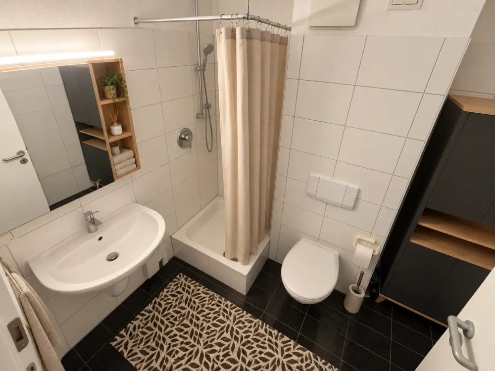 Partially Furnished 2-Room Single Apartment in a Quiet Location