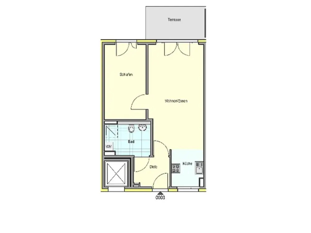 Urbaner Lebensstil: 2- Zimmer Wohnung mit Terrasse!