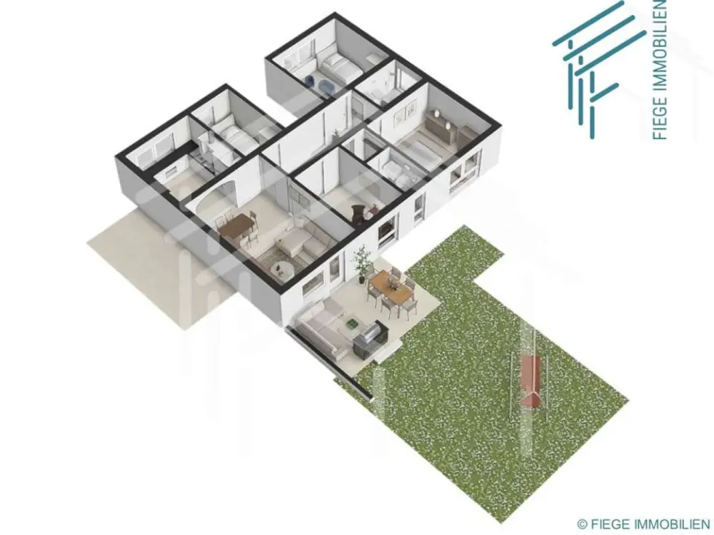 Grüner Garten! Grüne Wohnung! Willkommen in Ihrem energetisch sanierten Zuhause