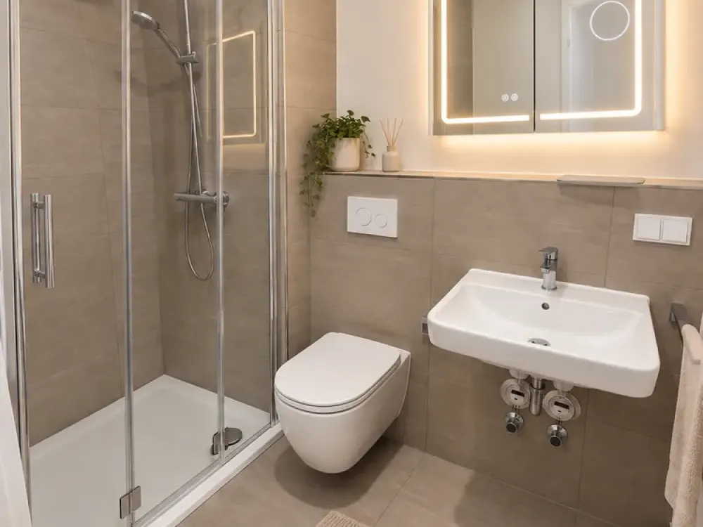 Neubau, 1.5 Zimmer, möbliert, im Herz von Friedrichshain, Anmeldung, Waschtrockner, Loggia, etc