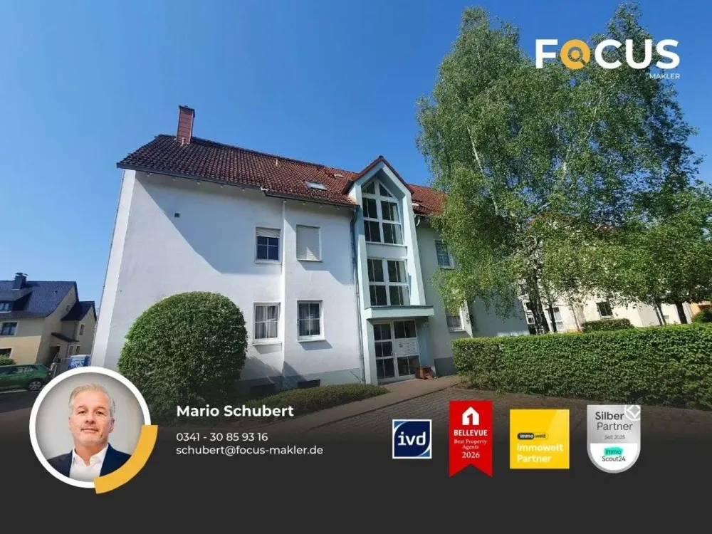 Markkleeberg - 2-Raum-Terrassenwohnung in Traumlage mit Stellplatz unweit des Cospudener Sees
