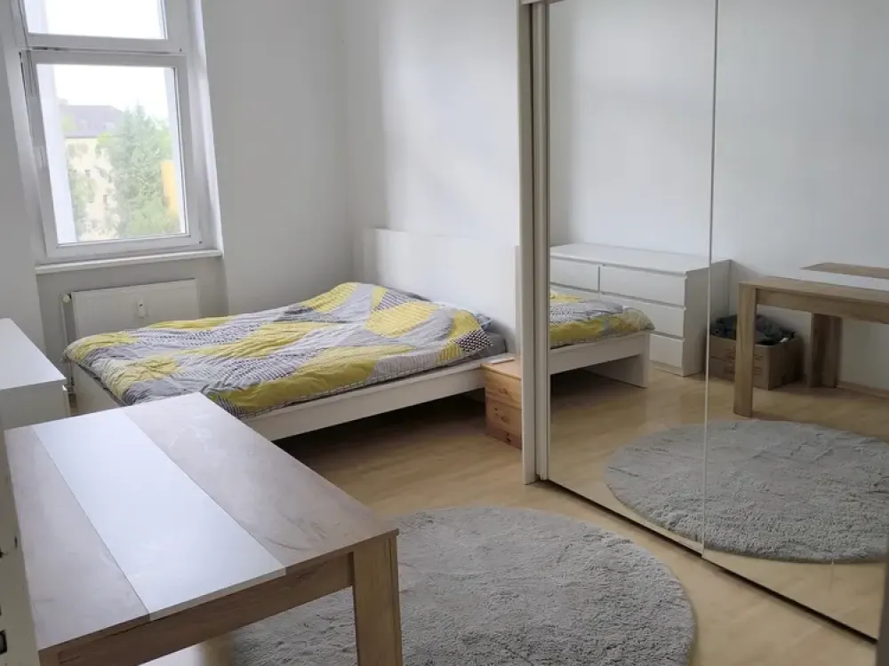 Bright 2-Room Apartment with Balcony & Fitted Kitchen
