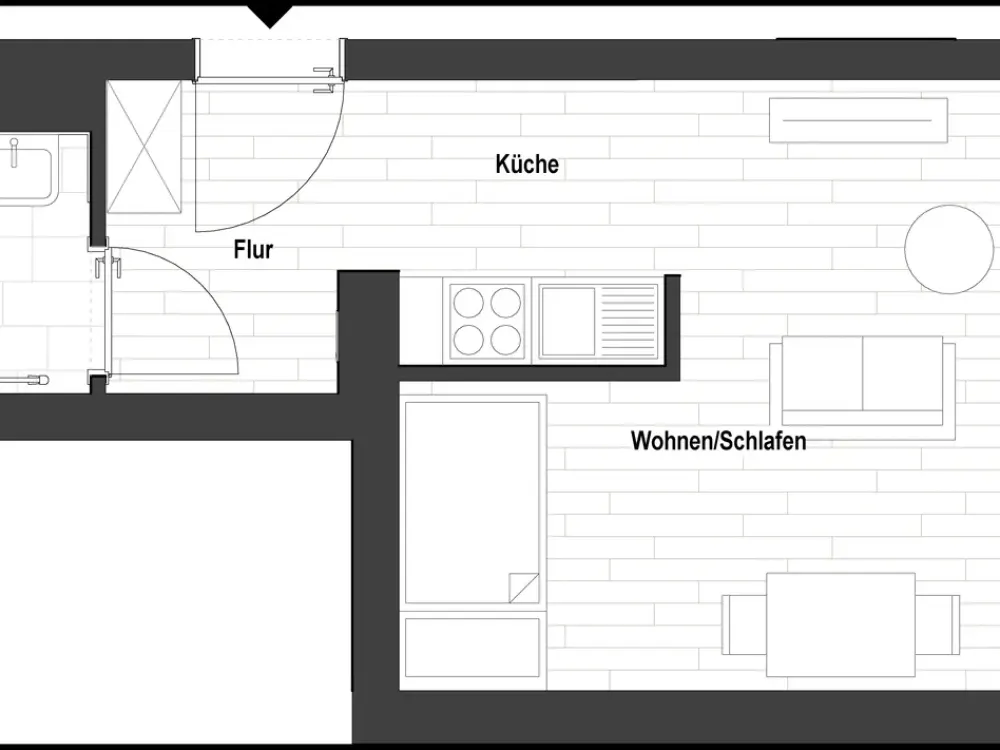 Sanierte 1-Zimmer Wohnung in Flingerns Herzstück (WE 1.19/27/35/43/50/56/62) | mit EBK!