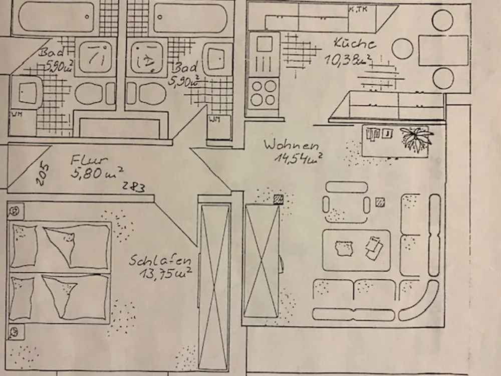 Helle 2-Zimmer Dachgeschosswohnung in der Leipziger Südvorstadt