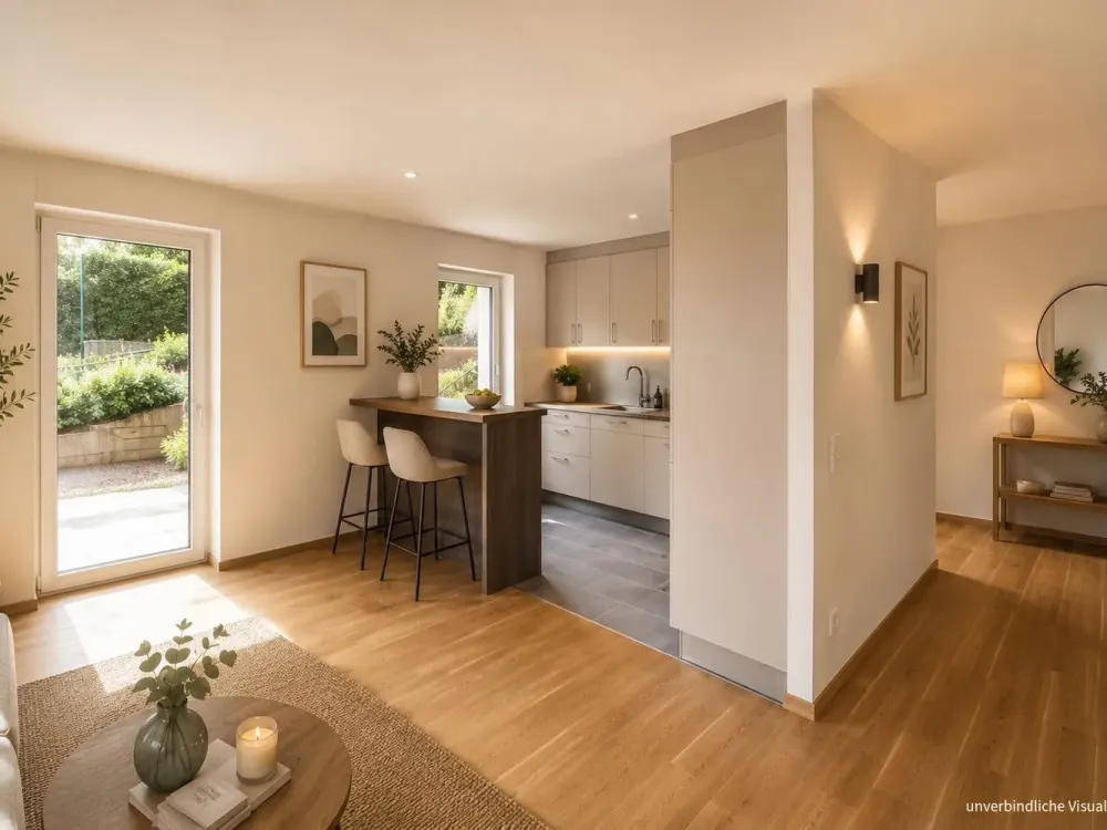 Spacious 3-Room Apartment with Beautiful Terrace and Large Garden in Prime View Location