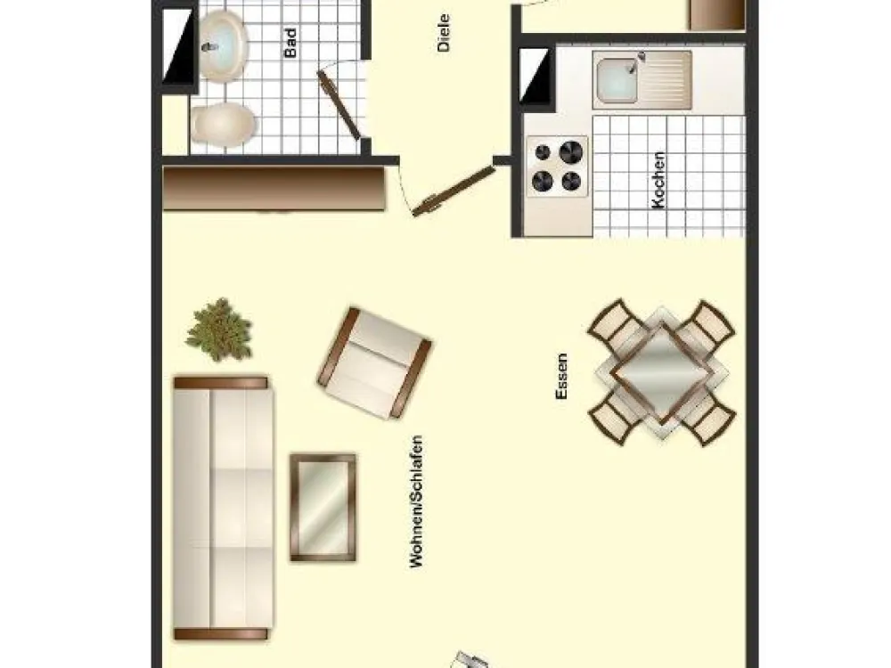 1-Zi.-Wohnung ideal für Singles/Studenten/Senioren ab sofort