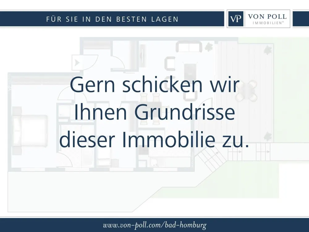 VON POLL - OBERURSEL: Erdgeschosswohnung im Eichwäldchen mit Gartennutzung