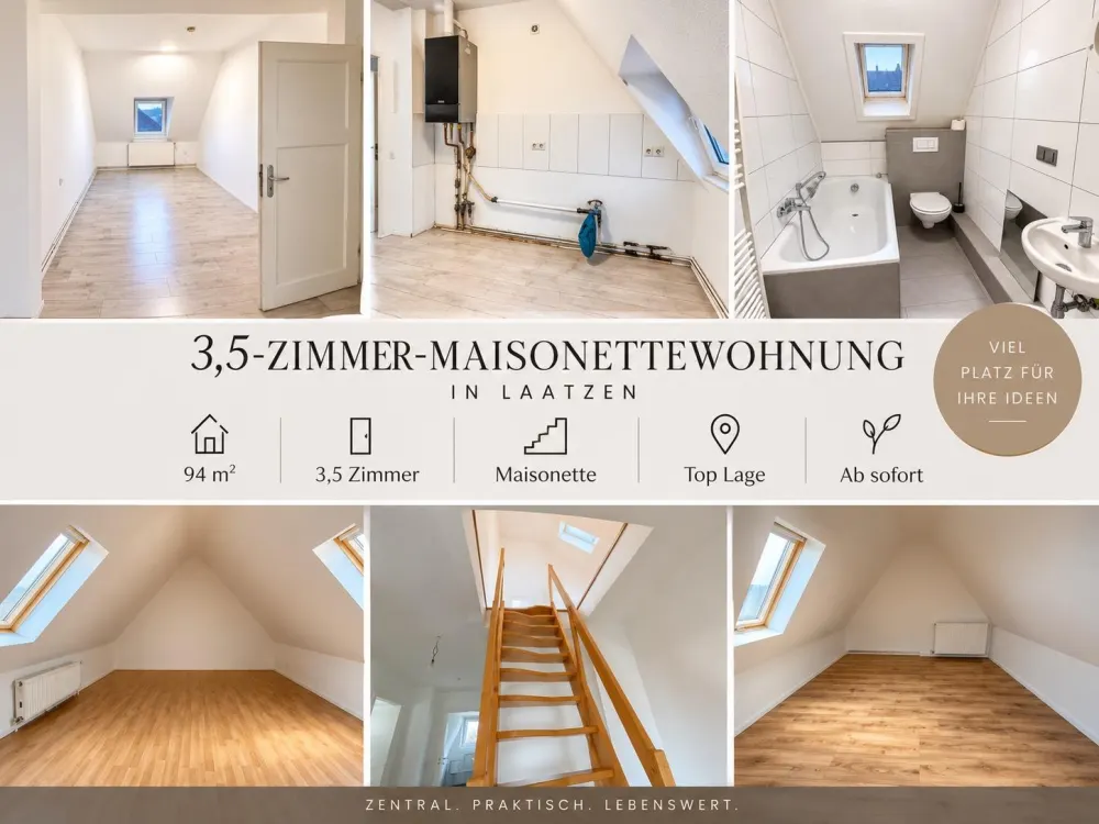 3,5-Zimmer-Maisonettewohnung in Laatzen | 94 m² | ab sofort