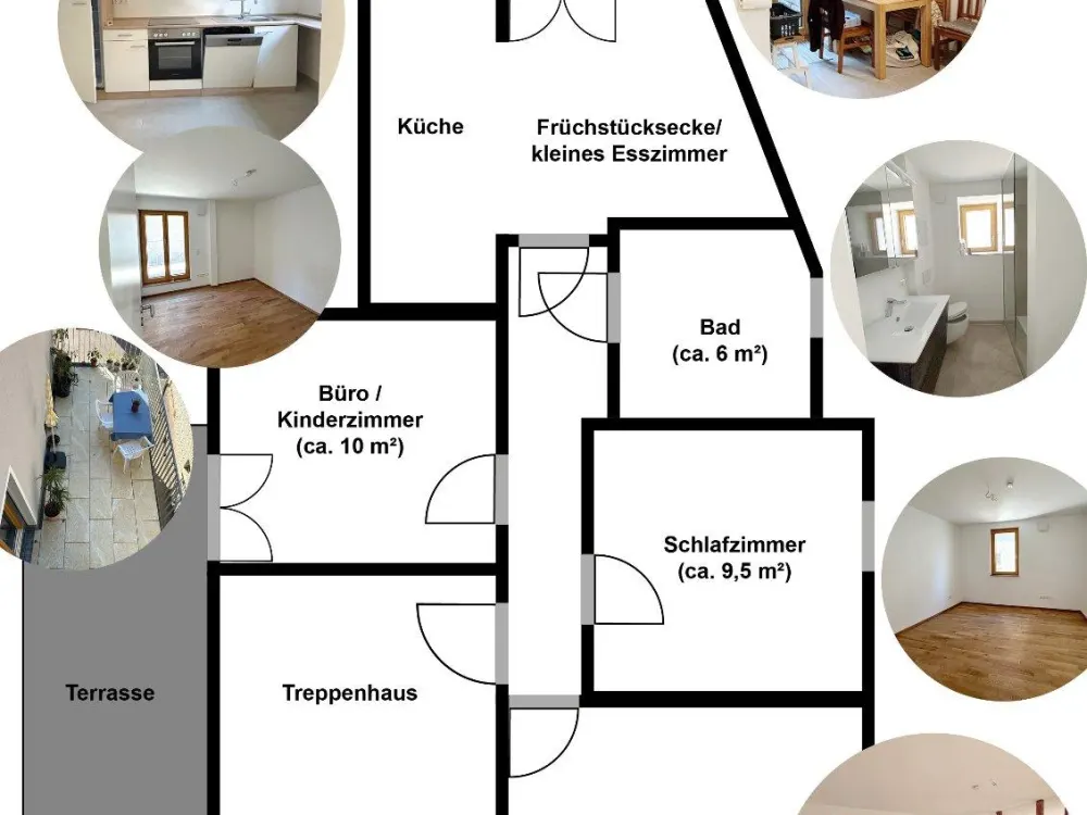 Charmante 3,5-Zimmer Wohnung saniert mit Altbauflair