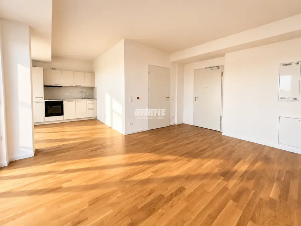 antaris Immobilien GmbH ** Compact & modern, 2-room new build apartment with balcony at Schwemmbach **