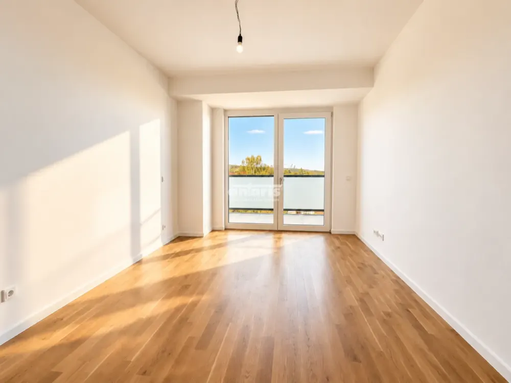 antaris Immobilien GmbH ** Compact & modern, 2-room new build apartment with balcony at Schwemmbach **