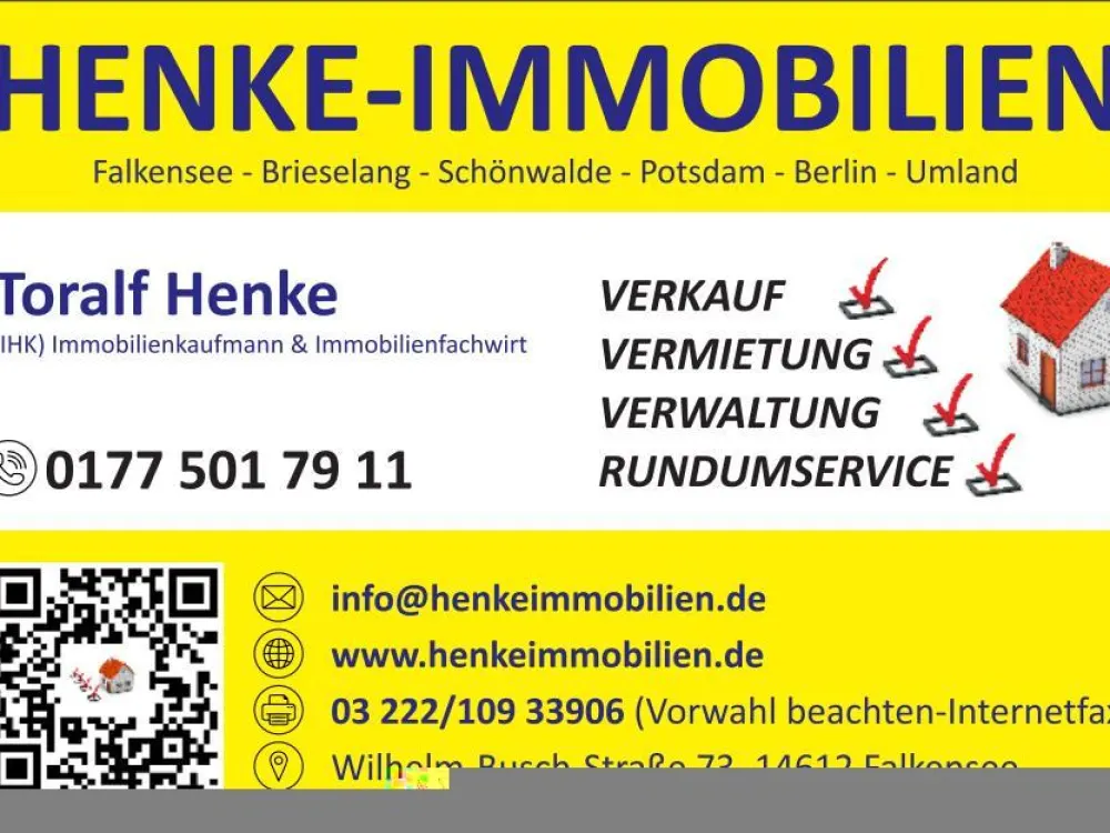 sonnige 3 Zimmerwohnung Schönwalde Glien/ Wansdorf